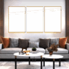 10-Custom-3Panel Dazzling Yellow Frame Acrylic Prints Wall Art