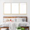 3-Custom-3Panel Dazzling Yellow Frame Acrylic Prints Wall Art