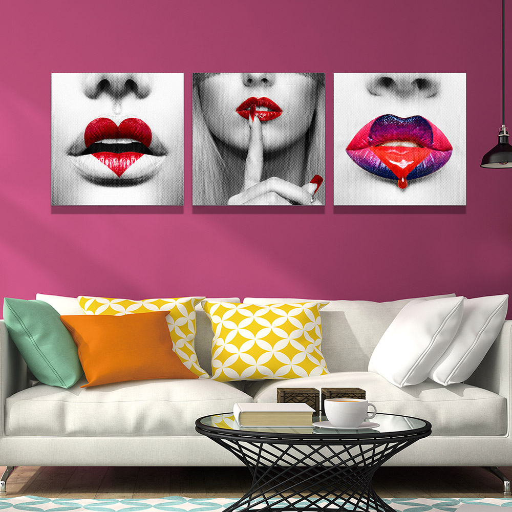4-iSB-61942ABC-3Panel Frameless Canvas Prints