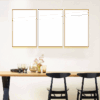 5-Custom-3Panel Dazzling Yellow Frame Acrylic Prints Wall Art