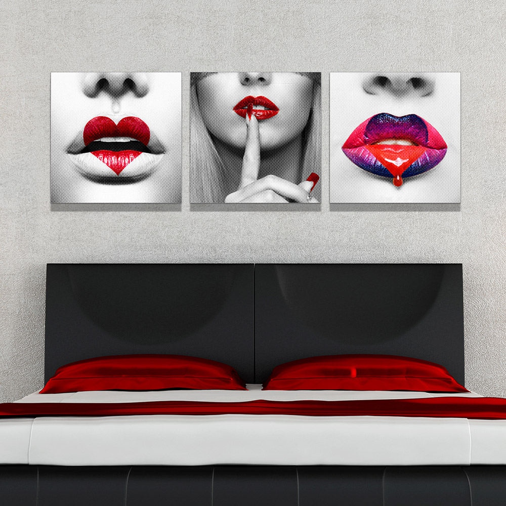 5-iSB-61942ABC-3Panel Frameless Canvas Prints