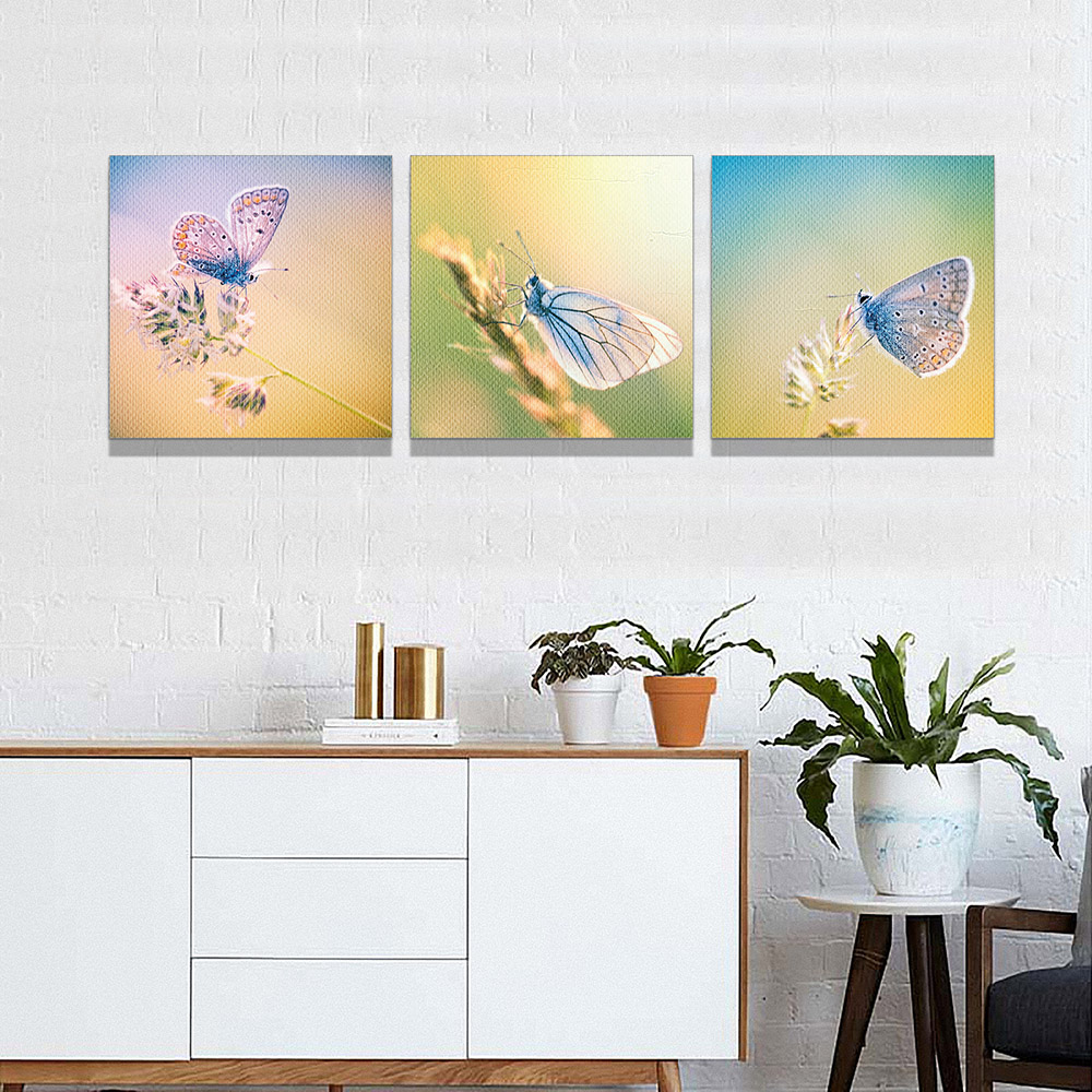5-iSB-6953ABC-3Panel Frameless Canvas Prints
