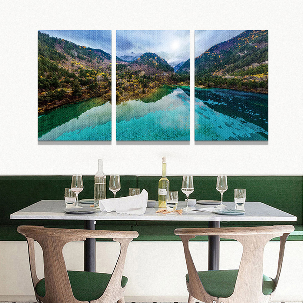 5-iSH-72362ABC-3Panel Frameless Canvas Prints