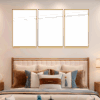 9-Custom-3Panel Dazzling Yellow Frame Acrylic Prints Wall Art