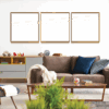 10-Custom-3Panel 3-1 Dazzling Brown Frame Acrylic Prints Wall Art