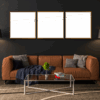 5-Custom-3Panel 3-1 Dazzling Brown Frame Acrylic Prints Wall Art