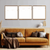 6-Custom-3Panel 3-1 Dazzling Brown Frame Acrylic Prints Wall Art