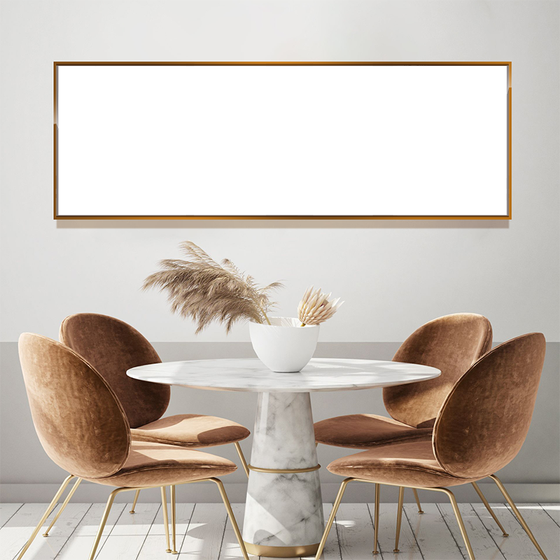 1-Custom-1Panel 3-1 Dazzling Brown Frame Acrylic Prints Wall Art