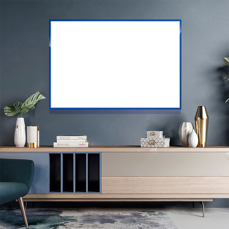 2-Custom-1Panel 3-2 Dazzling Blue Frame Acrylic Prints Wall Art