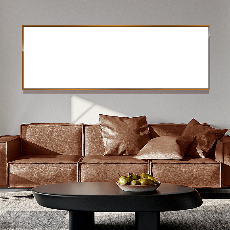 4-Custom-1Panel 3-1 Dazzling Brown Frame Acrylic Prints Wall Art