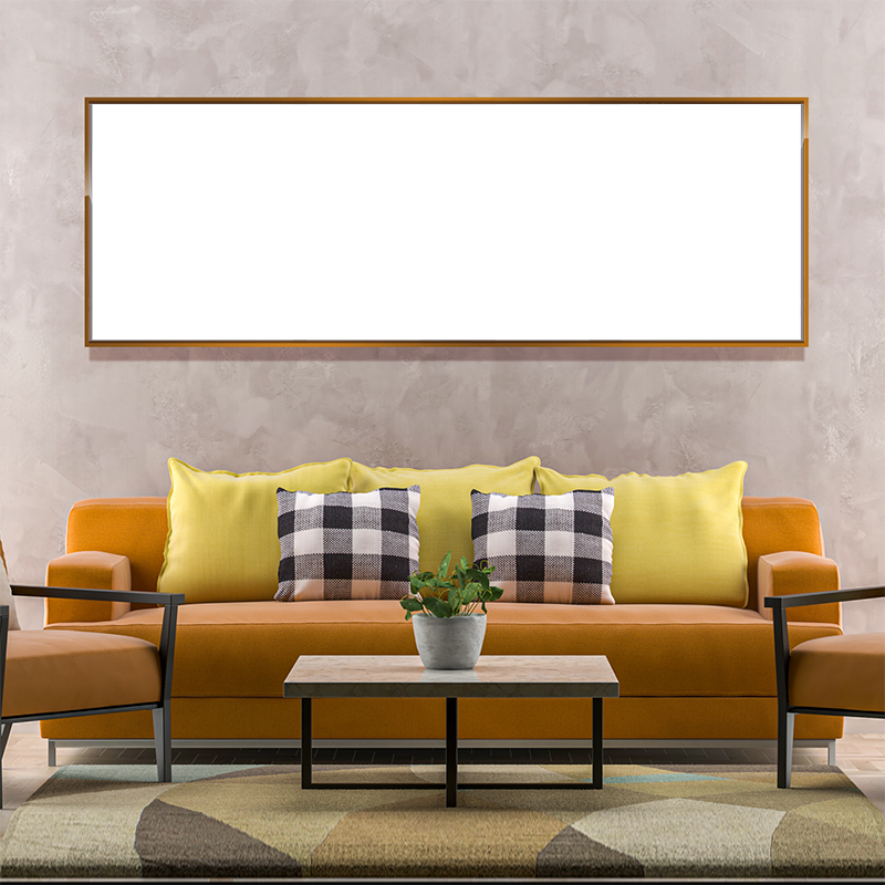 6-Custom-1Panel 3-1 Dazzling Brown Frame Acrylic Prints Wall Art