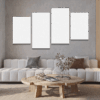 6-Custom-4Panel 16-9 Frameless Canvas Prints