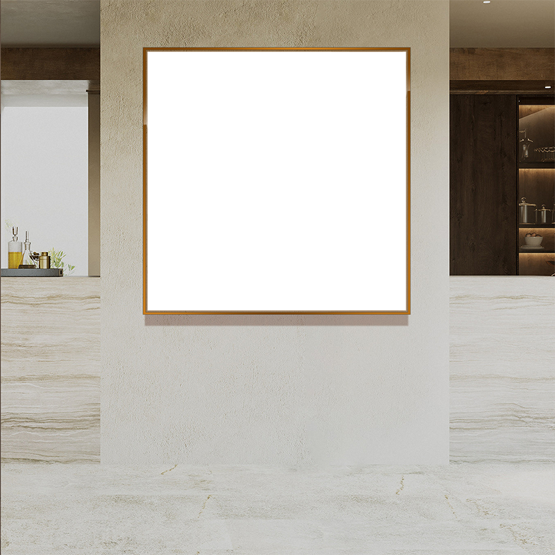1-Custom-1Panel 1-1 Dazzling Brown Frame Acrylic Prints Wall Art
