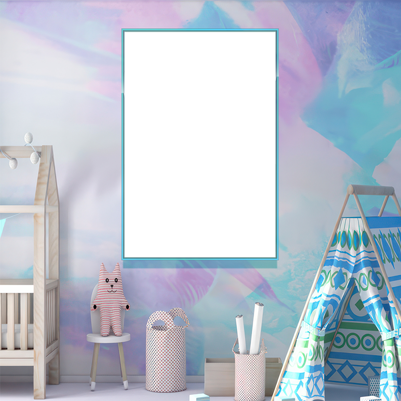 3-Custom-1Panel 2-3 Dazzling Mirrored Frame Acrylic Prints Wall Art