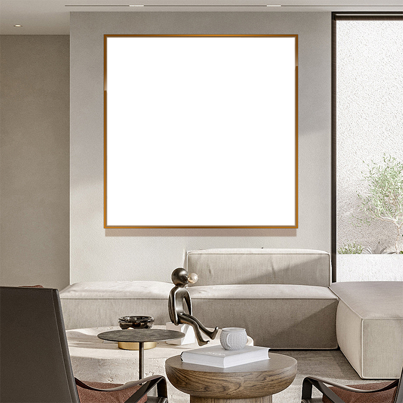5-Custom-1Panel 1-1 Dazzling Brown Frame Acrylic Prints Wall Art