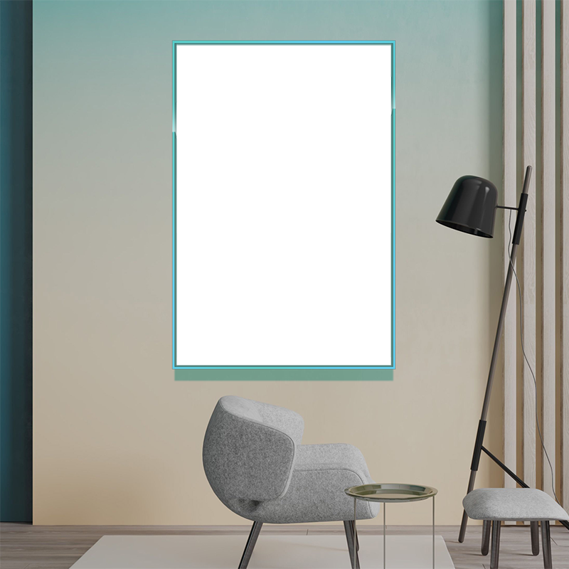 5-Custom-1Panel 2-3 Dazzling Mirrored Frame Acrylic Prints Wall Art