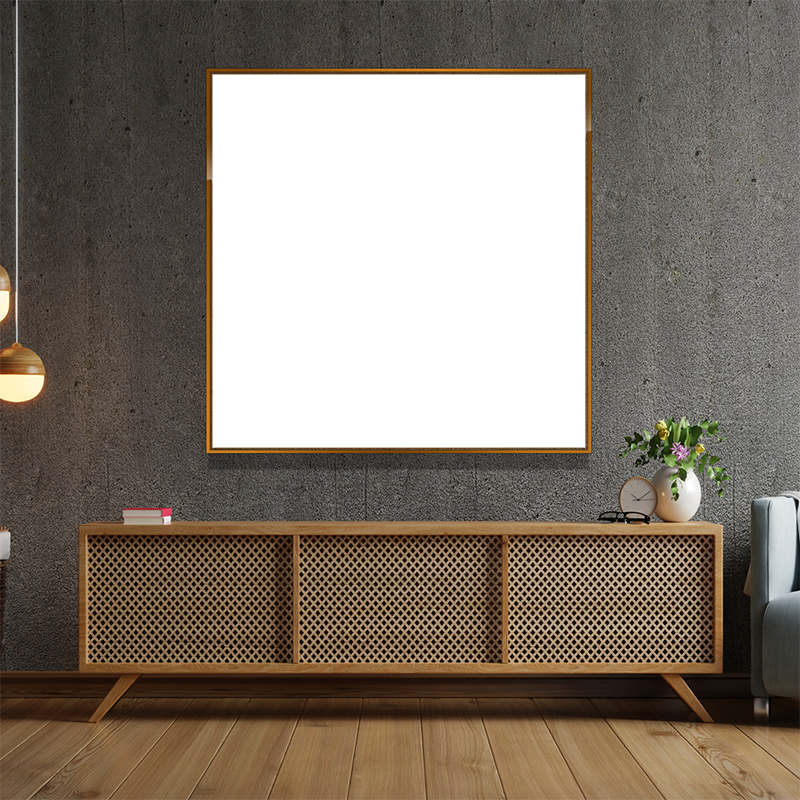 6-Custom-1Panel 1-1 Dazzling Brown Frame Acrylic Prints Wall Art