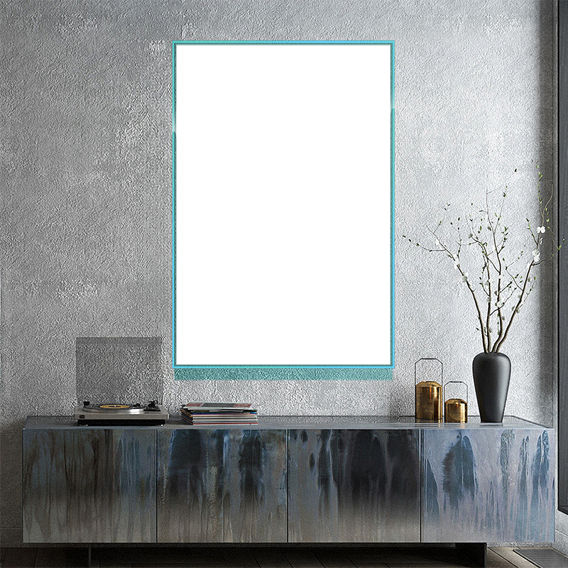 6-Custom-1Panel 2-3 Dazzling Mirrored Frame Acrylic Prints Wall Art