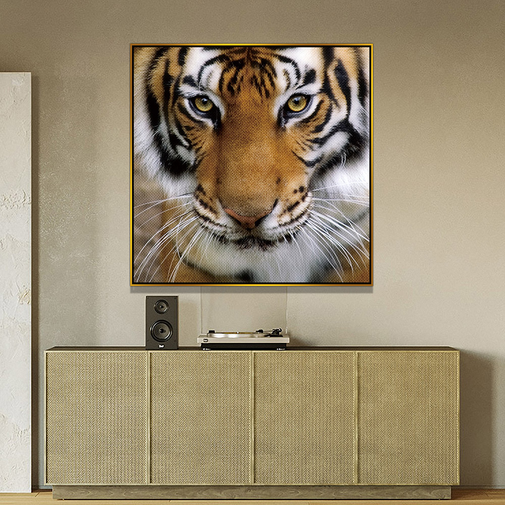 3-iSB-61098-1Panel Gold Alumnum Frame Canvas Prints