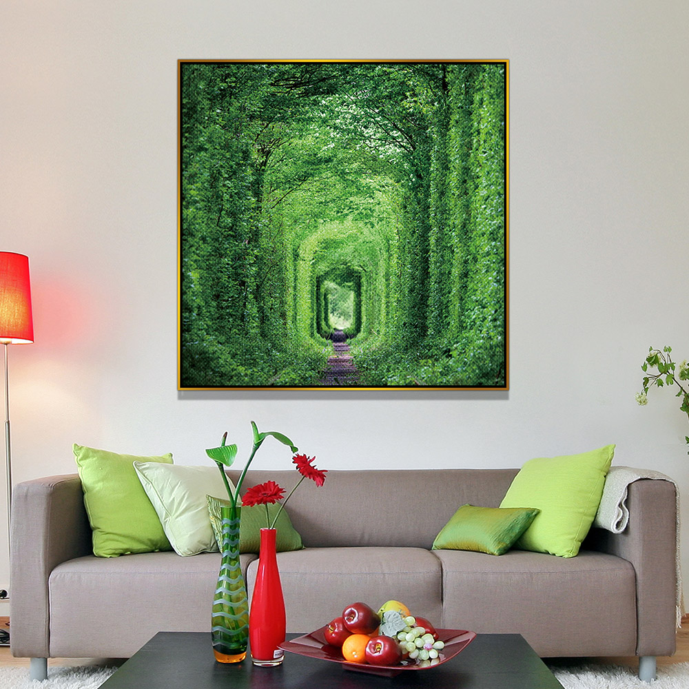 5-iSH-73165-1Panel Gold Alumnum Frame Canvas Prints