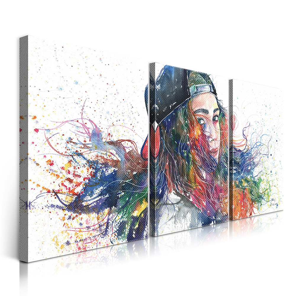 2-iSB-61190ABC-3Panel Frameless Canvas Prints