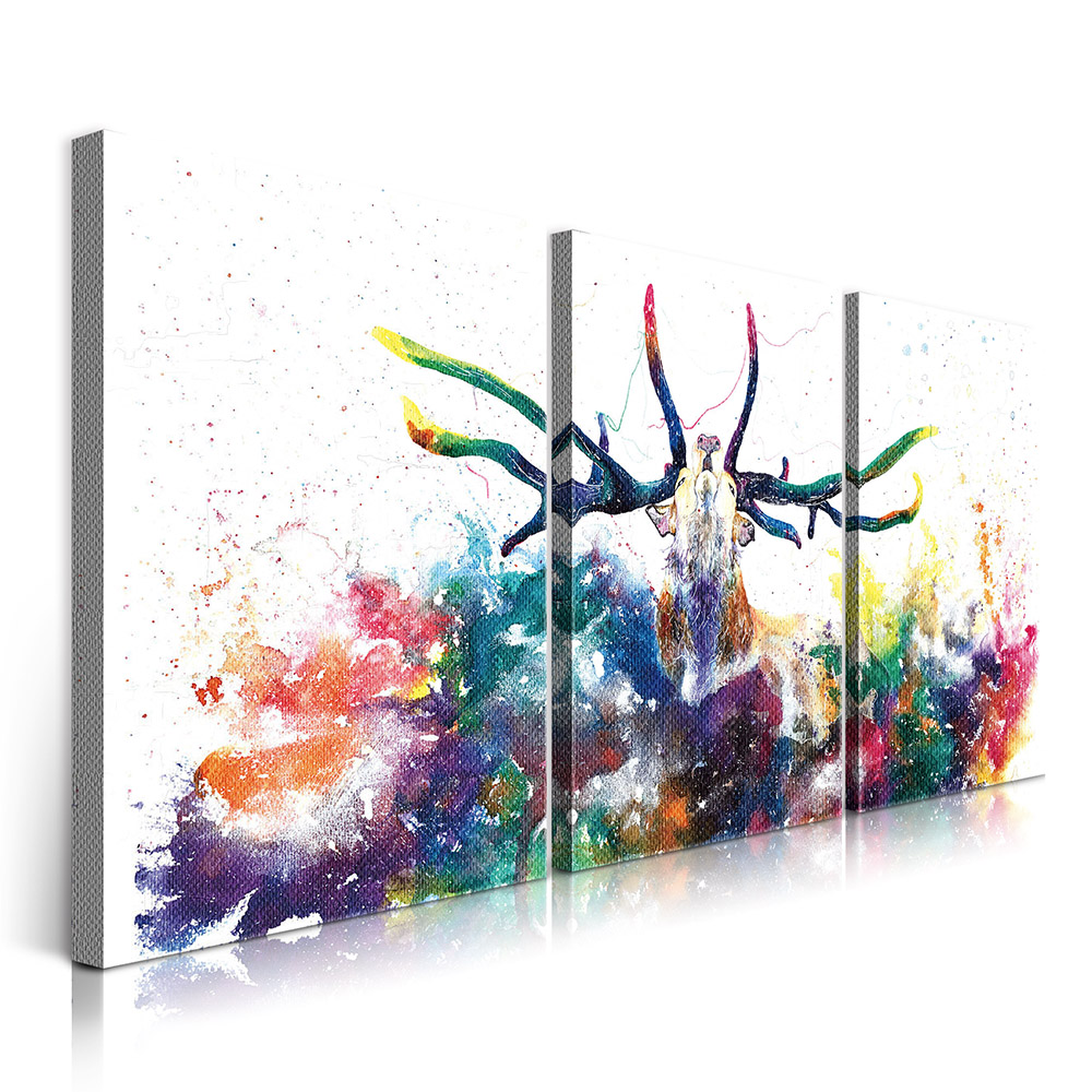 2-iSB-61198ABC-3Panel Frameless Canvas Prints