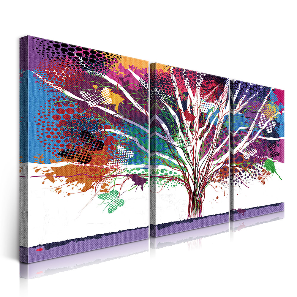 2-iSB-61347ABC-3Panel Frameless Canvas Prints