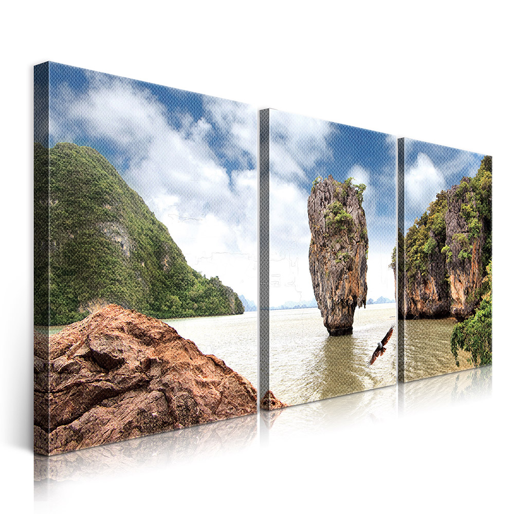 2-iSH-7640ABC-3Panel Frameless Canvas Prints