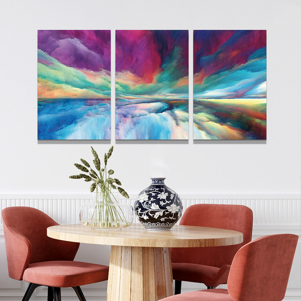 3-iSB-62026ABC-3Panel Frameless Canvas Prints