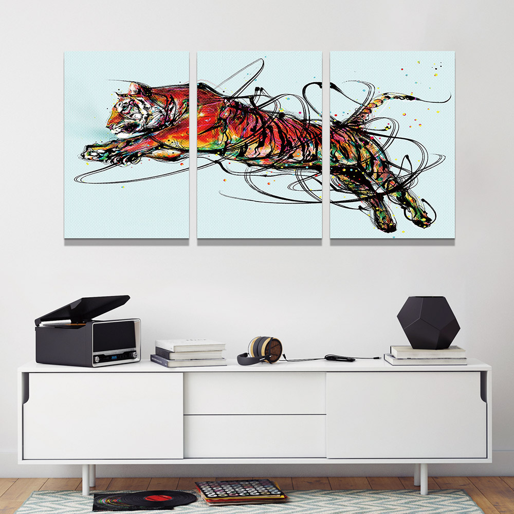 3-iSB-62087ABC-3Panel Frameless Canvas Prints