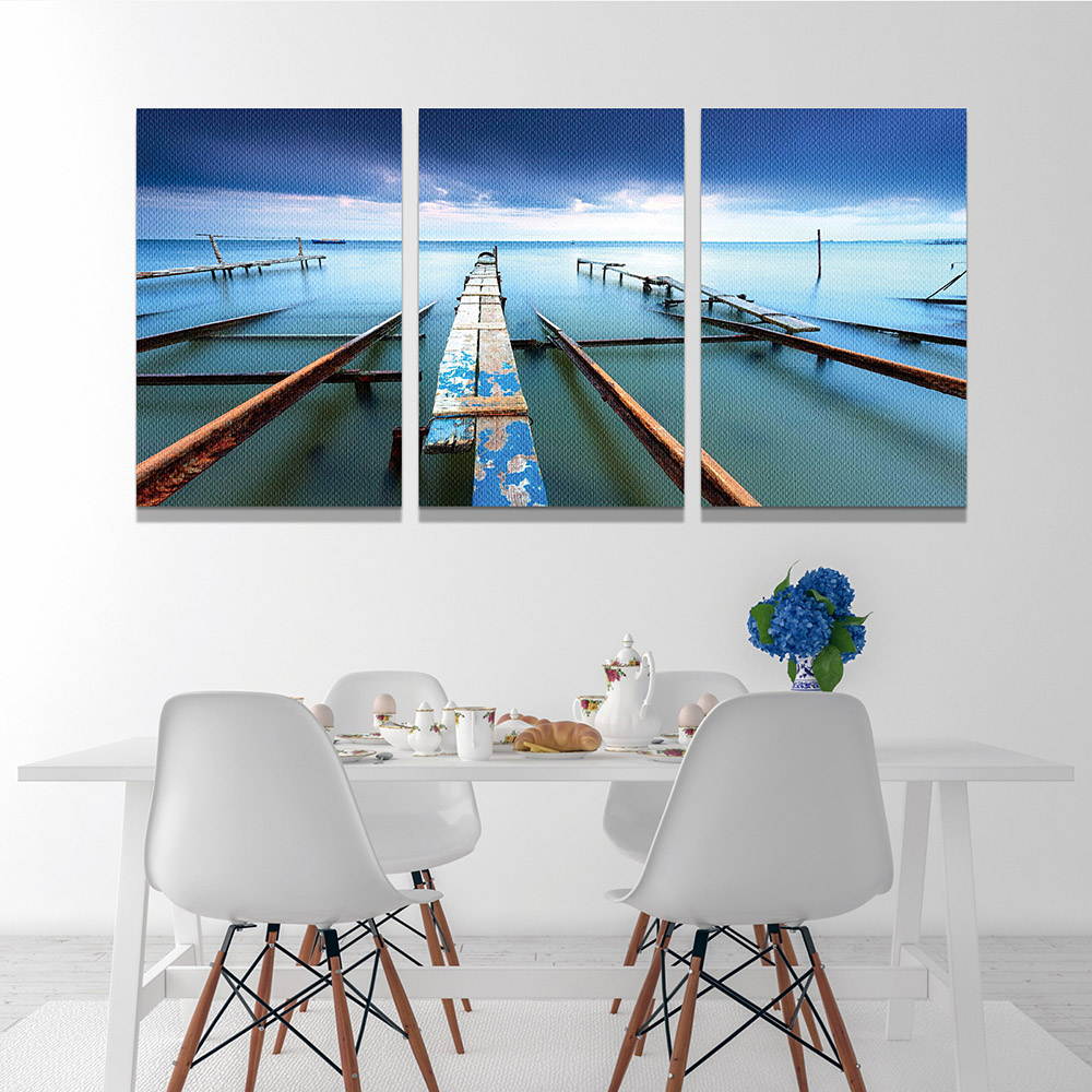 3-iSH-71997ABC-3Panel Frameless Canvas Prints