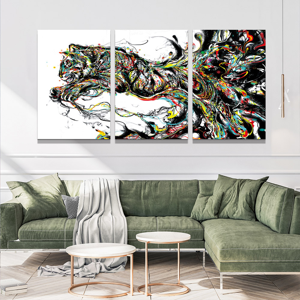 4-iSB-61255ABC-3Panel Frameless Canvas Prints