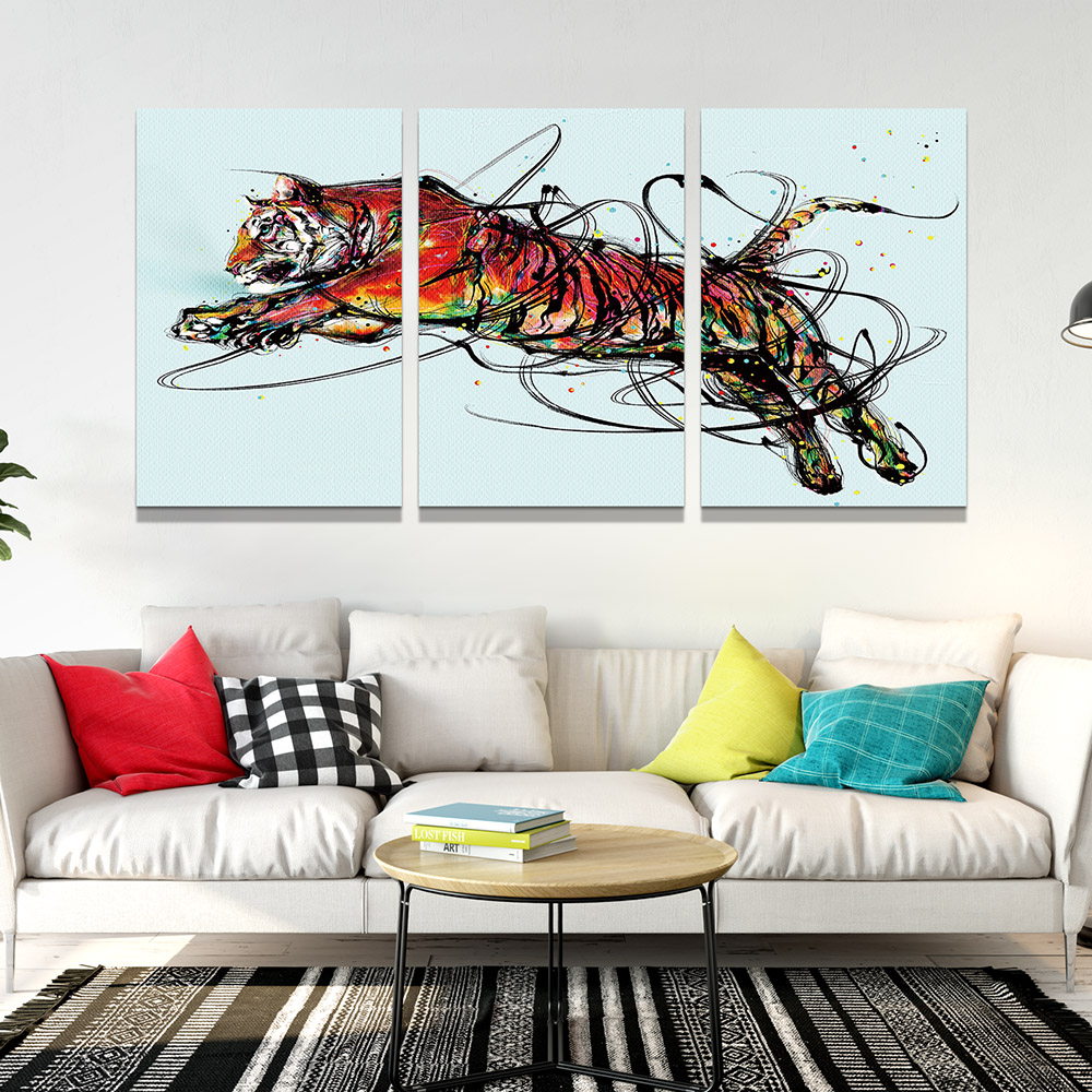 4-iSB-62087ABC-3Panel Frameless Canvas Prints