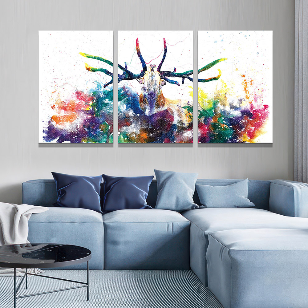 5-iSB-61198ABC-3Panel Frameless Canvas Prints