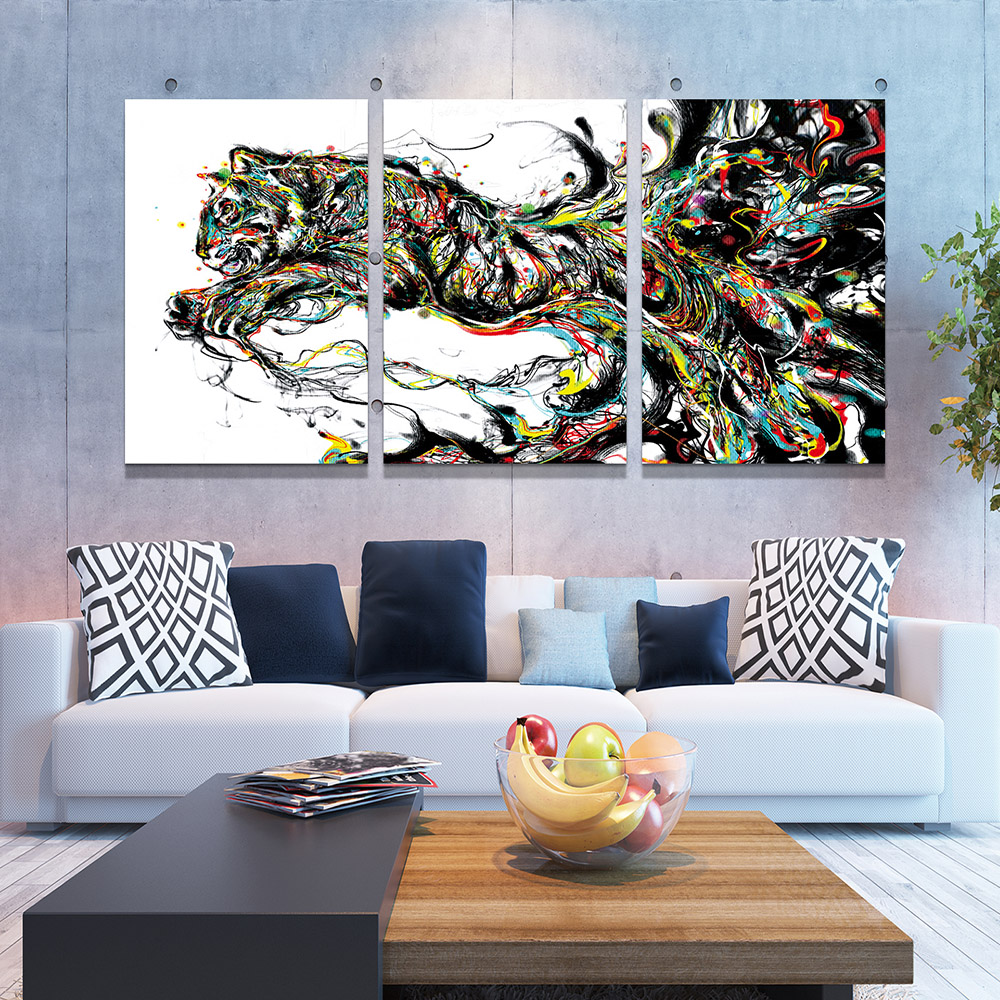 5-iSB-61255ABC-3Panel Frameless Canvas Prints
