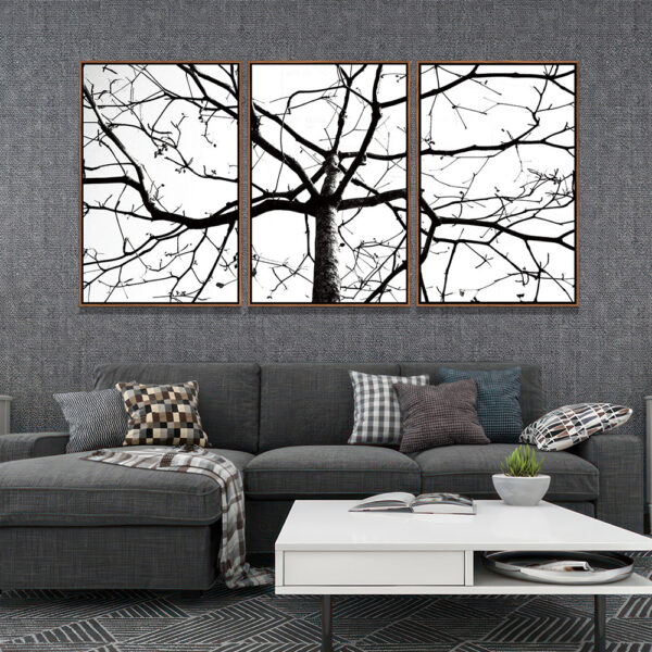 Glass Painting Acrylic Black and White Artwork Painting Fashion Home Decoration Wall Art